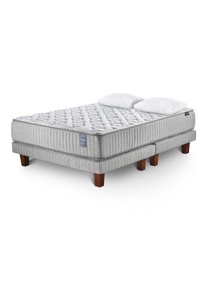 Imagen 1 del producto Cama Europea Hybrid King Visco Base Dividida + Almohada 50x90 cm
