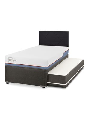 Diván Excellence Plus Black 1.5 Plazas Respaldo Villarrica Negro