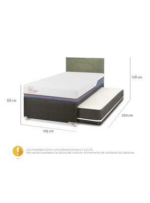 Imagen 2 del producto Divan 1.5 Plazas Excellence Plus Base Normal