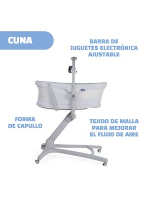 Imagen 2 del producto Moisés con Pedestal Baby Hug 4 en 1 Air Stone