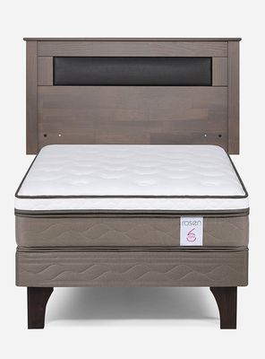 Imagen 2 del producto Cama Europea New Style 6 1.5 Plazas Base Normal + Respaldo