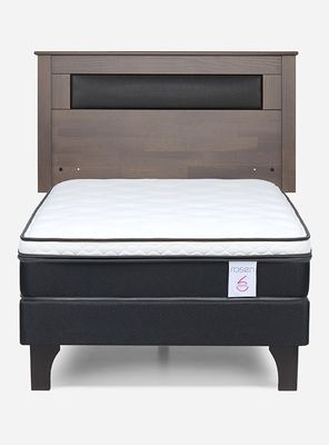 Imagen 2 del producto Cama Europea New Style 6 1.5 Plazas Base Normal + Respaldo