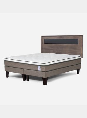 Cama Europea New Style 6 King + Respaldo