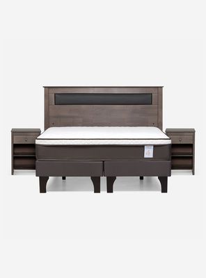 Imagen 2 del producto Cama Europea New Style 4 Plus Base Dividida 2 Plazas + Muebles