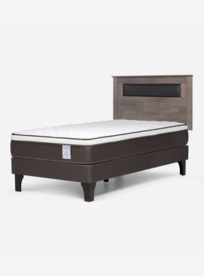 Cama Europea New Style 4 Plus 1 Plaza + Respaldo