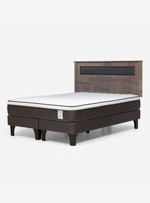 Cama Europea New Style 4 Plus King + Respaldo