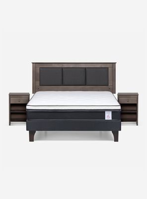 Imagen 2 del producto Cama Europea New Style 6 Base Dividida 2 Plazas + Set Muebles