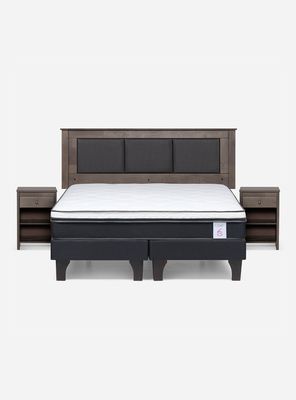 Imagen 2 del producto Cama Europea New Style 6 King + Respaldo + Veladores