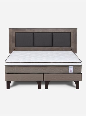 Imagen 2 del producto Cama Europea New style 6 2 Plazas Base Dividida + Respaldo
