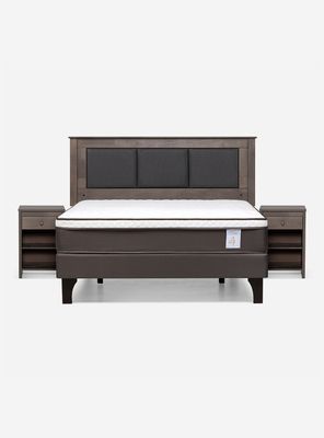 Imagen 2 del producto Cama Europea New style 4 plus 2 Plazas Base Dividida + Set de Muebles