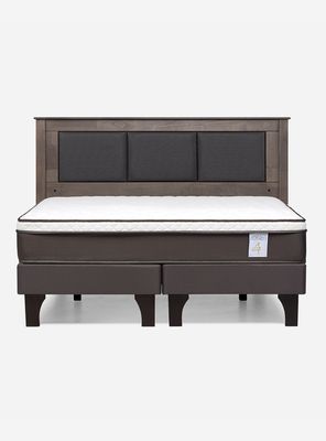 Imagen 2 del producto Cama Europea New style 4 plus 2 Plazas Base Dividida + Respaldo
