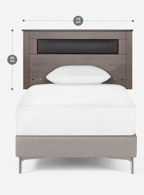 Imagen 2 del producto Respaldo Ferrara 1.5 Plazas Gris