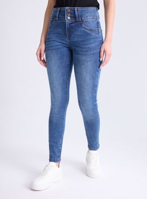 Jeans Pretina Ancha 3 Botones