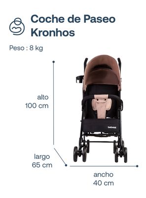 Imagen 2 del producto Coche Paragua Kronos Rosado Bebesit
