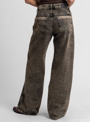 Imagen 2 del producto Jeans Wide Leg Tiro Alto Tali Gris