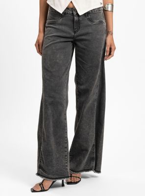 Jeans Palazzo Tiro Medio Anna Gris G