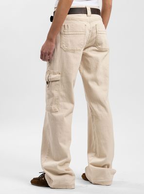 Imagen 2 del producto Jeans Cargo Tiro Alto Juana Crudo