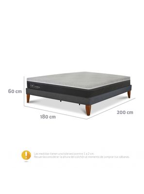Imagen 2 del producto Cama Europea Box Hybrid King Base Normal