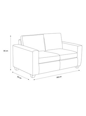 Imagen 2 del producto Sofá 2 Cuerpos Dalí Cuero