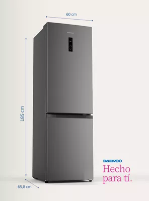 Imagen 2 del producto Refrigerador Bottom Freezer No Frost 320 Litros DRDCC412NFNNDCL