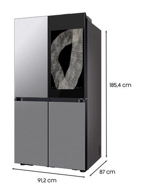 Imagen 2 del producto Refrigerador French Door No Frost 699 Litros Bespoke con IA Family Hub RF29DB9950QDZS