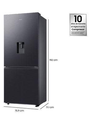 Imagen 2 del producto Refrigerador Bottom Mount Freezer No Frost 459 Litros RB50DG6320B1ZS