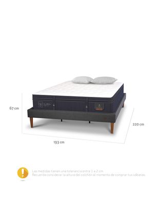 Imagen 2 del producto Cama Europea Super Premium King Base Normal + Almohadas