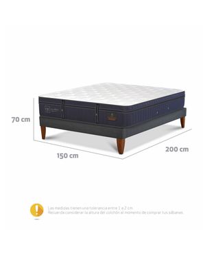 Imagen 2 del producto Cama Europea Box Grand Premium 2 Plazas Base Normal
