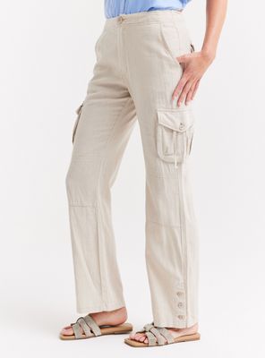 Pantalón Bolsillos Cargo Laterales