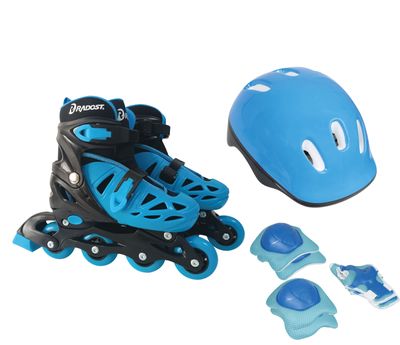 Imagen 2 del producto Patines en Línea Talla M + Protecciones Azul/Negro