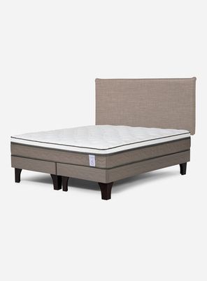 Imagen 1 del producto Cama Europea New Style King + Respaldo Maurice Beige