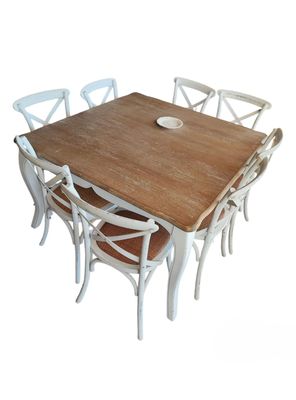 Comedor Vittoria Blanco 8 Sillas Blanco