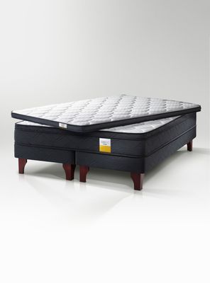 Imagen 2 del producto Cama Europea 2 Plazas Base Dividida Plus + Topper