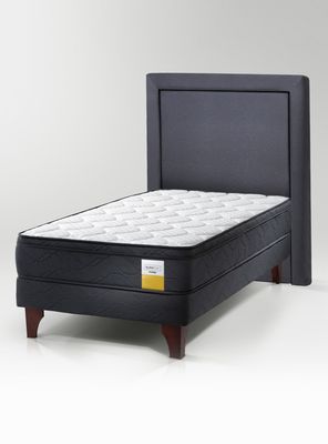 Imagen 1 del producto Cama Europea Eurotop 1.5 Plazas 105x200 cm Base Normal + Respaldo
