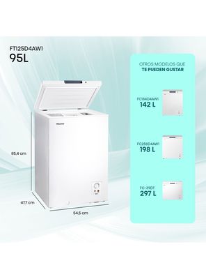 Imagen 2 del producto Freezer Horizontal Frío Directo 95 Litros FT125D4AW1 Dual Function