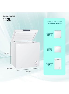 Imagen 2 del producto Freezer Horizontal Frío Directo 142 Litros FC184D4AW1 Dual Function