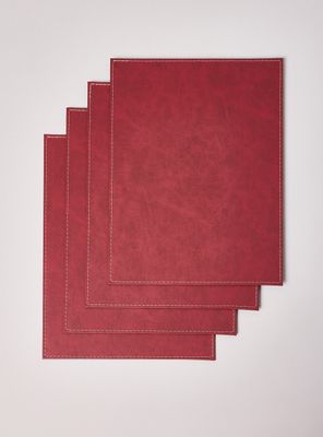 Set 4 Individuales Clasic 42x32 cm Rojo