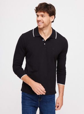 Polera Pique Manga Larga