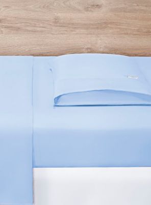 Imagen 2 del producto Juego de Sábanas Cuna Azul de Algodón