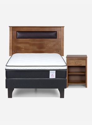 Imagen 2 del producto Cama New Style 6 1.5 Plazas + Muebles Ferrara