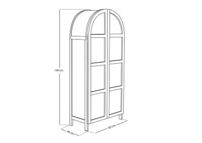 Imagen 2 del producto Vitrina Curvo 2P