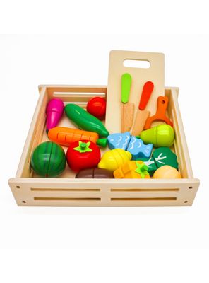 Didáctico Frutas y Verduras 18 Piezas