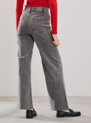 Imagen 2 del producto Jeans Wide Leg Color sin Costura Costado