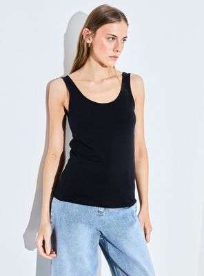 Polera sin Mangas Básica Elasticada