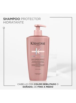 Imagen 2 del producto Shampoo XL Protección Del Color Cabello Fino Bain Chroma Respect Chroma Absolu 500ml