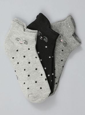 Pack 3 Calcetín Corto Puntos