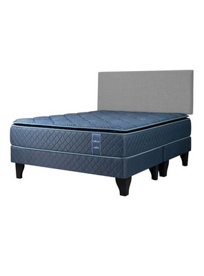 Cama Europea Merci  King Base Dividida + Respaldo