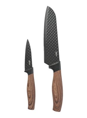 Imagen 2 del producto Set de Cuhillos Santoku Negros Gunderson 2 Piezas