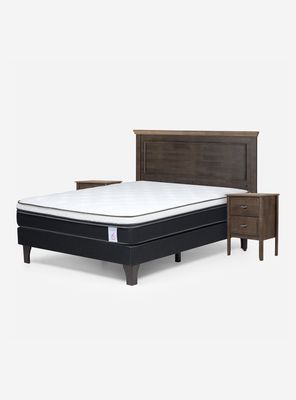 Cama Europea New Style 6 2 Plazas + Set de Muebles Anna