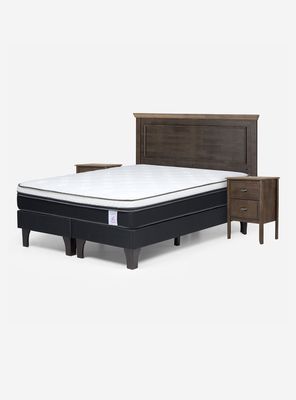 Cama Europea New Style 6 King + Set de Muebles Anna